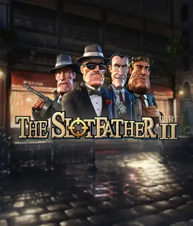 Dive into the shadowy world of The Slotfather 2 slot by Betsoft, showcasing a lineup of iconic mafia characters against a shadow-lit urban backdrop. This image captures the gritty atmosphere of the mafia underworld with its detailed character design and evocative setting. Perfect for players attracted to mafia stories, promising a gripping gaming experience.